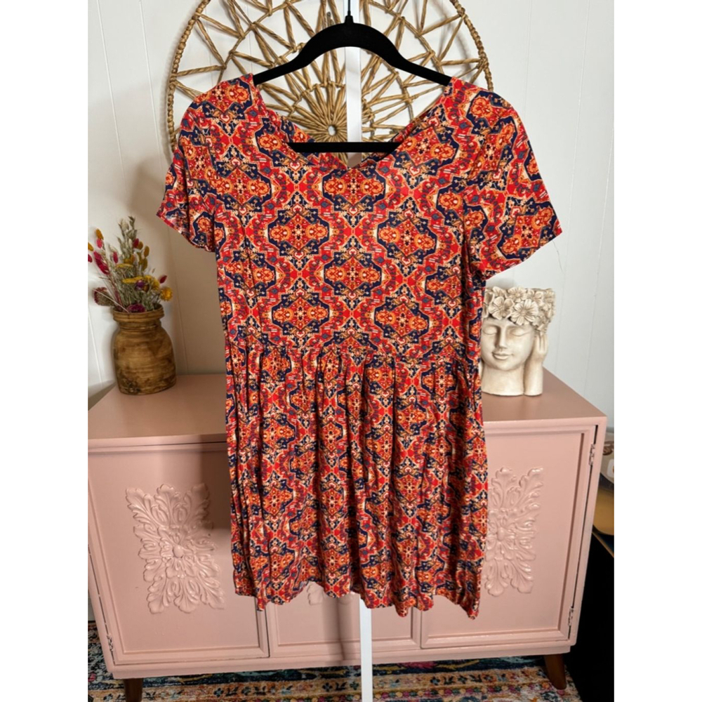 Women's Forever‎ 21 Dress - Size S - Red/Blue